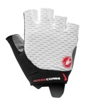 CASTELLI guantes de dedos cortos - ROSSO CORSA 2 W - blanco