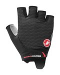 CASTELLI guantes de dedos cortos - ROSSO CORSA 2 W - negro