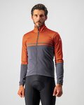 CASTELLI chaqueta aislante - FINESTRE - gris/naranja