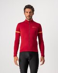 CASTELLI maillot de invierno de manga larga - FONDO - rojo