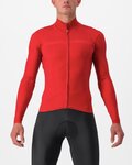 CASTELLI maillot de invierno de manga larga - PRO THERMAL LS - rojo