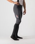 CASTELLI pantalones largos con tirantes - VELOCISSIMO 5 - negro/amarillo