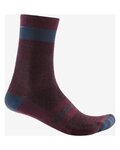 CASTELLI calcetines clásicos - ALPHA 18 - granate