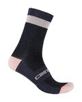 CASTELLI calcetines clásicos - ALPHA W 15 - rosa/azul