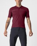 CASTELLI jersey de manga corta - UNLIMITED ALLROAD - granate