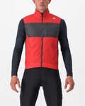 CASTELLI chaleco - UNLIMITED PUFFY - rojo/gris