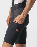 CASTELLI pantalones cortos de tirantes - FREE UNLIMITED - negro