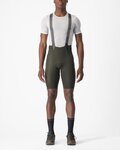 CASTELLI pantalones cortos de tirantes - FREE UNLIMITED - verde