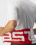 CASTELLI jersey de manga corta - DOWNTOWN - blanco/rojo