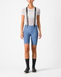 CASTELLI pantalones cortos de tirantes - FREE AERO RC W - azul claro