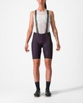 CASTELLI pantalones cortos de tirantes - FREE AERO RC W - púrpura