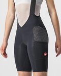CASTELLI pantalones cortos de tirantes - FREE UNLIMITED W - negro