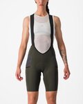 CASTELLI pantalones cortos de tirantes - FREE UNLIMITED W - verde