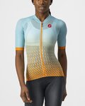 CASTELLI jersey de manga corta - CLIMBER'S 2.0 W - azul claro/naranja