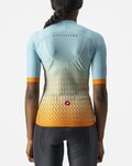 CASTELLI jersey de manga corta - CLIMBER'S 2.0 W - azul claro/naranja
