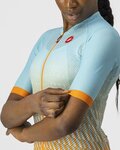 CASTELLI jersey de manga corta - CLIMBER'S 2.0 W - azul claro/naranja