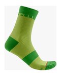 CASTELLI calcetines clásicos - VELOCISSIMA 12 - verde claro/verde