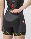 CASTELLI pantalones cortos sin tirantes - FREE W SHORT TRI - negro/verde claro