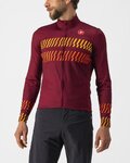 CASTELLI maillot de verano de manga larga - UNLIMITED THERMAL - granate