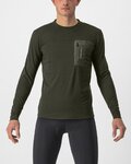 CASTELLI maillot de invierno de manga larga - UNLIMITED MERINO - verde