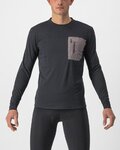 CASTELLI maillot de invierno de manga larga - UNLIMITED MERINO - negro