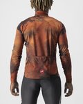 CASTELLI maillot de invierno de manga larga - VENTAGLIO - marrón/naranja