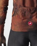 CASTELLI maillot de invierno de manga larga - VENTAGLIO - marrón/naranja