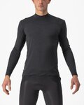 CASTELLI camiseta de manga larga - BANDITO WOOL LS - negro