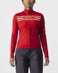 CASTELLI maillot de verano de manga larga - UNLIMITED W THERMAL - rojo