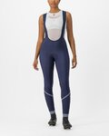 CASTELLI pantalones largos con tirantes - VELOCISSIMA DT - azul