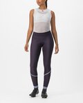 CASTELLI pantalones largos sin tirantes - VELOCISSIMA THERMAL - púrpura