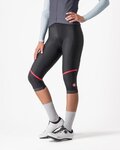CASTELLI Pantalón 3/4 sin tirantes - VELOCISSIMA THERMAL - negro