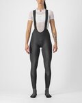 CASTELLI pantalones largos con tirantes - SEMIFREDDO W DT - negro