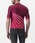 CASTELLI jersey de manga corta - SPEED STRADA - granate