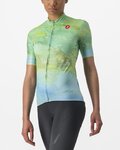 CASTELLI jersey de manga corta - MARMO - azul claro/verde claro
