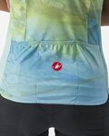 CASTELLI jersey de manga corta - MARMO - azul claro/verde claro