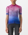 CASTELLI jersey de manga corta - MARMO - azul/rosa