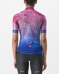 CASTELLI jersey de manga corta - MARMO - azul/rosa