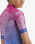 CASTELLI jersey de manga corta - MARMO - azul/rosa