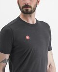 CASTELLI Camiseta de manga corta - MERINO - negro