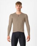 CASTELLI maillot de invierno de manga larga - FLY LS - beige
