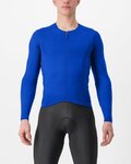 CASTELLI maillot de invierno de manga larga - FLY LS - azul