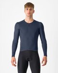 CASTELLI maillot de invierno de manga larga - FLY LS - azul