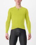 CASTELLI maillot de invierno de manga larga - FLY LS - amarillo