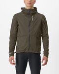 CASTELLI chaqueta aislante - TRAIL HOODIE - marrón