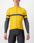 CASTELLI maillot de invierno de manga larga - RETTA - amarillo