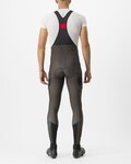 CASTELLI pantalones largos con tirantes - UNLIMITED THERMAL - marrón