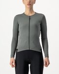 CASTELLI maillot de invierno de manga larga - FLY LS W - gris