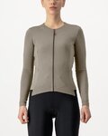 CASTELLI maillot de invierno de manga larga - FLY LS W - marrón