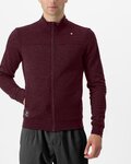 CASTELLI sudadera - VIGORELLI TRACK - granate